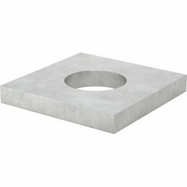 Bsc Preferred Galvanized Steel Square Washer for 7/8 Screw Size 0.938 ID 2 Wide 91133A135
